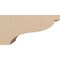 Ekena Millwork 7"W x 14"D x 7"H Wide Garner Rough Cedar Woodgrain TimberThane Corbel, Primed Tan CORUR07X14X07GARRCPR - alternate 4